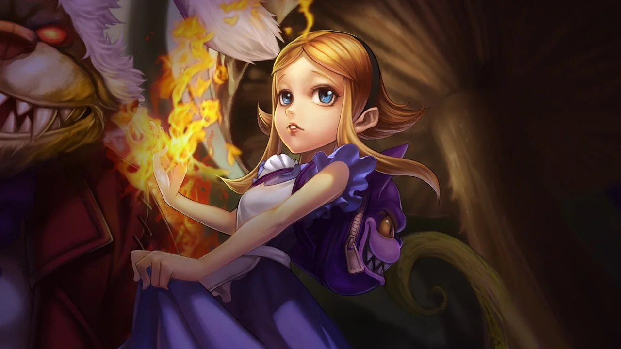 Annie in Wonderland Annie splash art