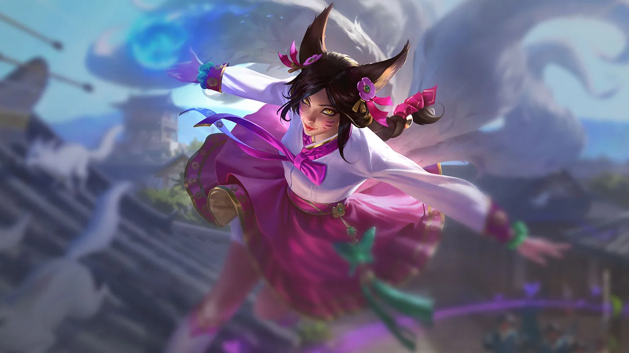 Dynasty Ahri splash art