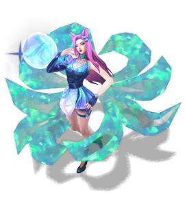KDA ALL OUT Ahri Aquamarine chroma