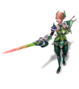 Faerie Court Fiora Emerald chroma