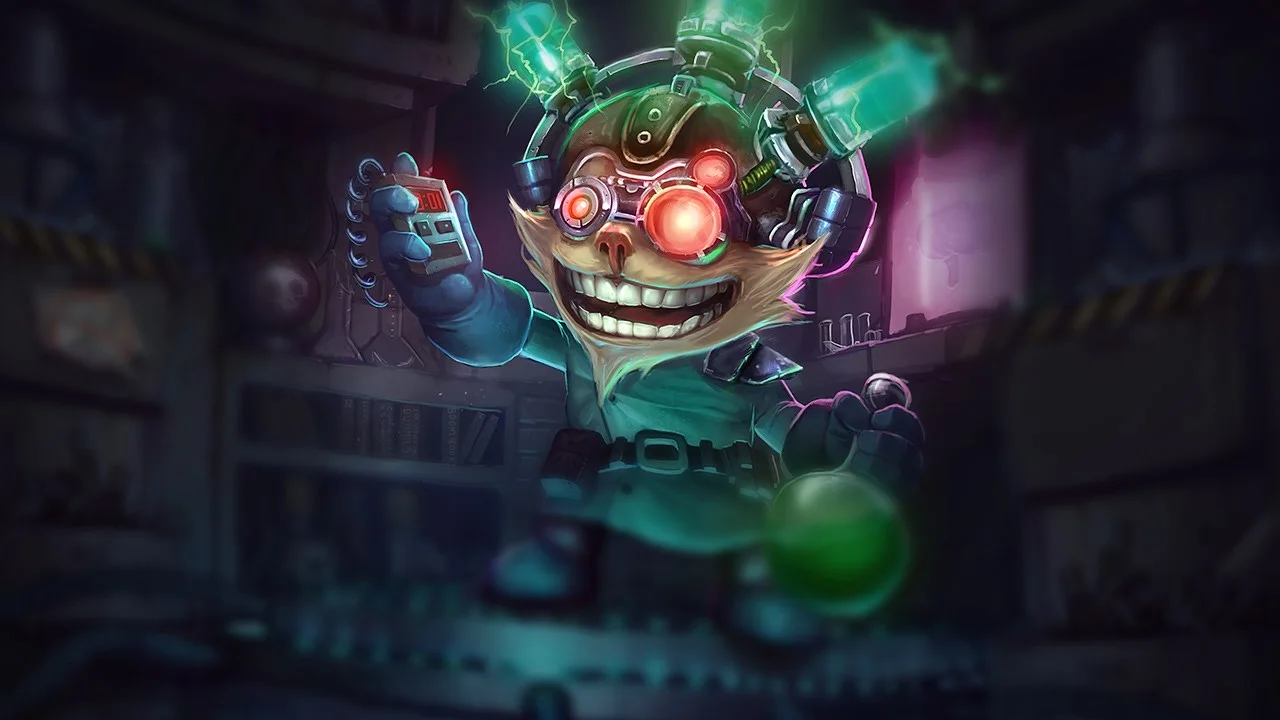 Mad Scientist Ziggs splash art
