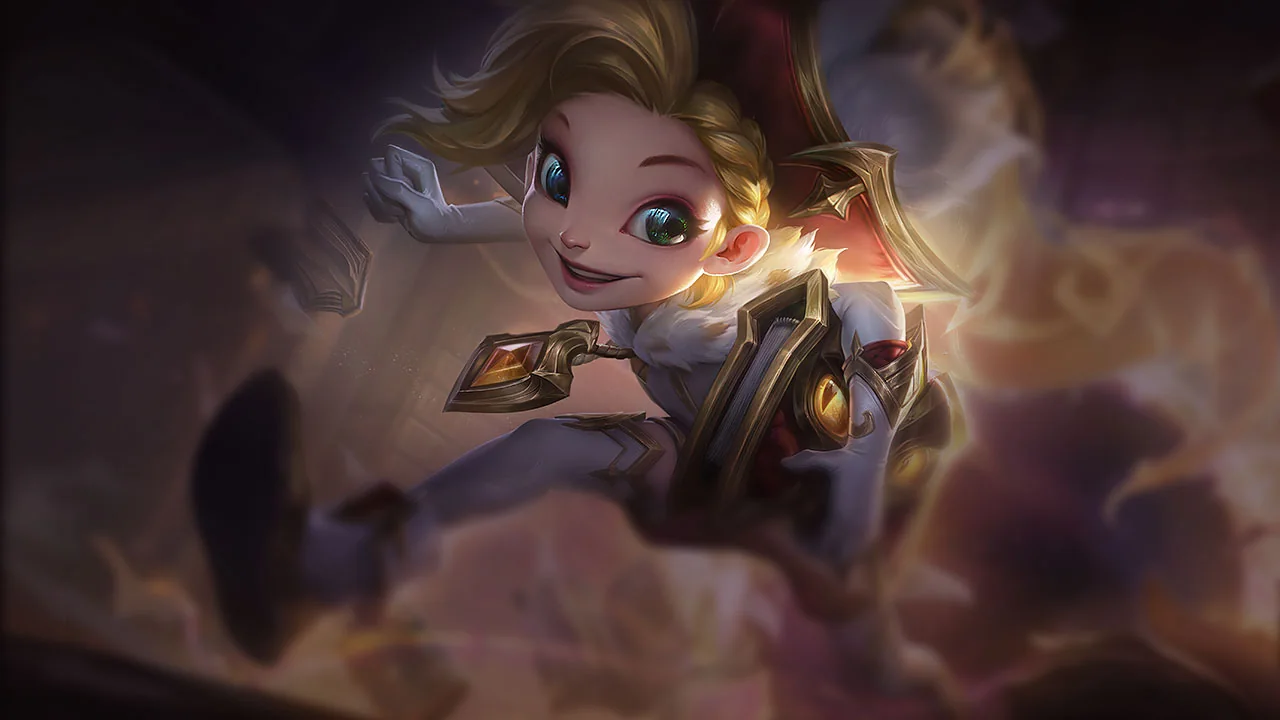 Prestige Arcanist Zoe splash art