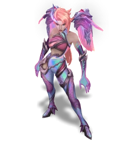 Lagoon Dragon Kai'Sa Rose Quartz chroma
