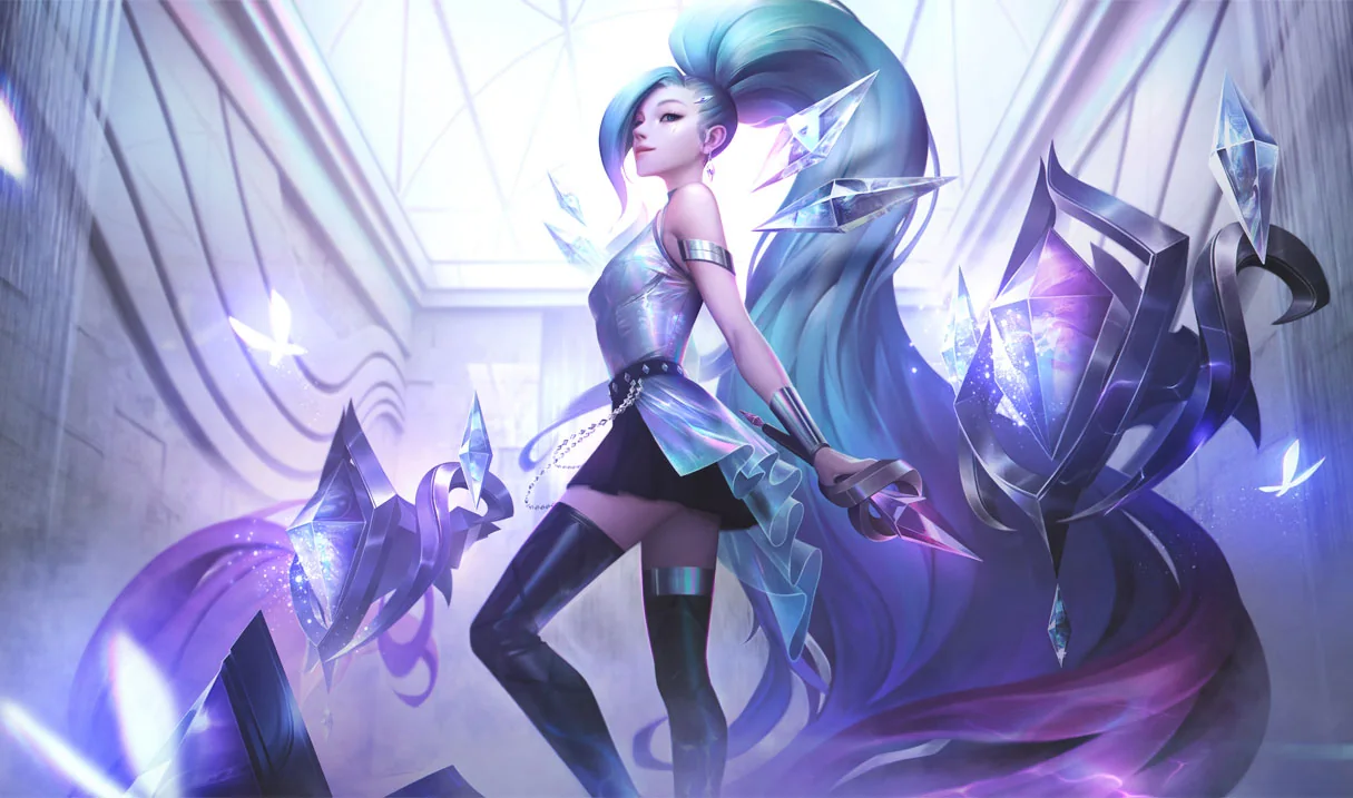 K/DA ALL OUT Seraphine Superstar splash art