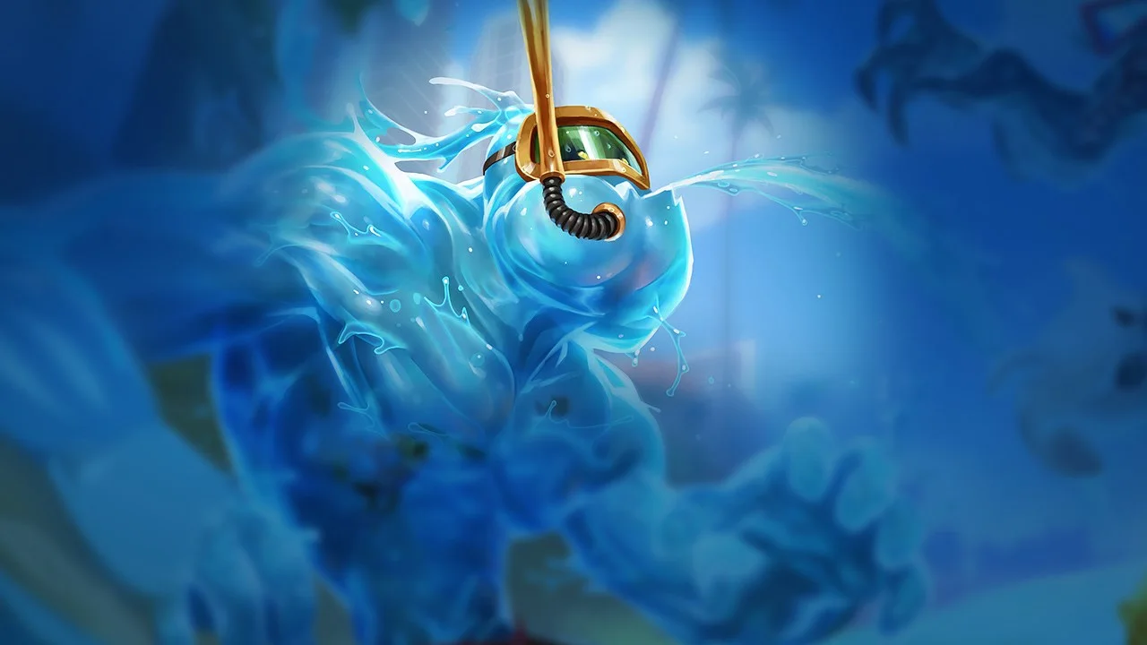 Pool Party Zac splash art