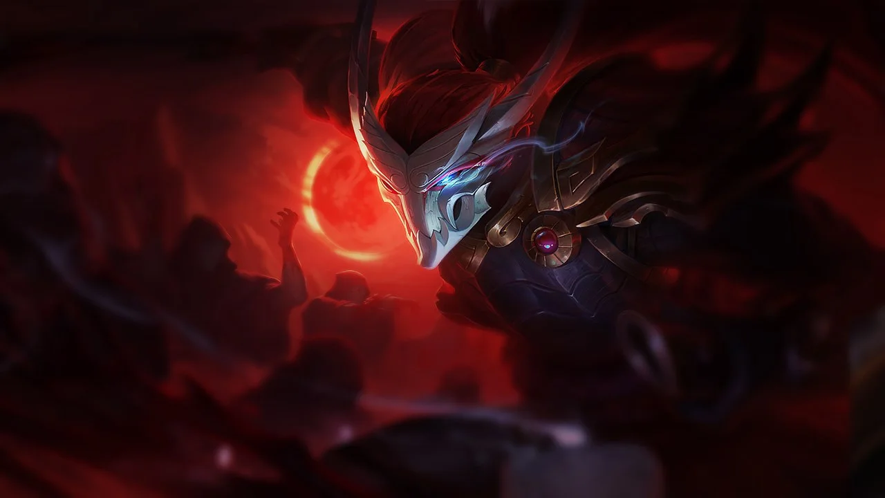 Blood Moon Yasuo splash art