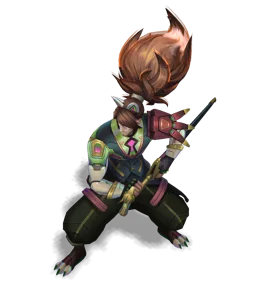 Battle Wolf Yasuo Peridot chroma