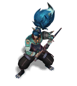 Battle Wolf Yasuo Turquoise chroma
