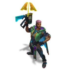 Cyber Pop Akshan Emerald chroma