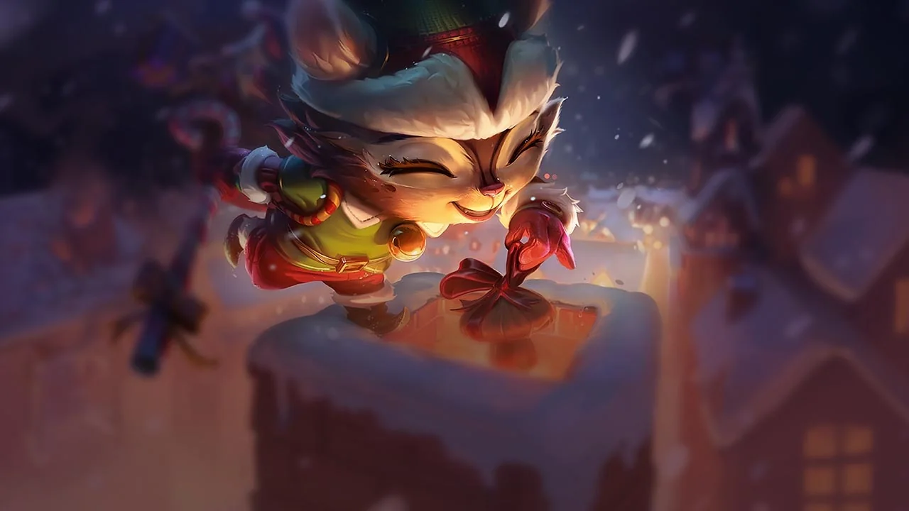 Happy Elf Teemo splash art