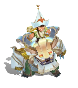 Papercraft Nunu & Willump Aquamarine chroma