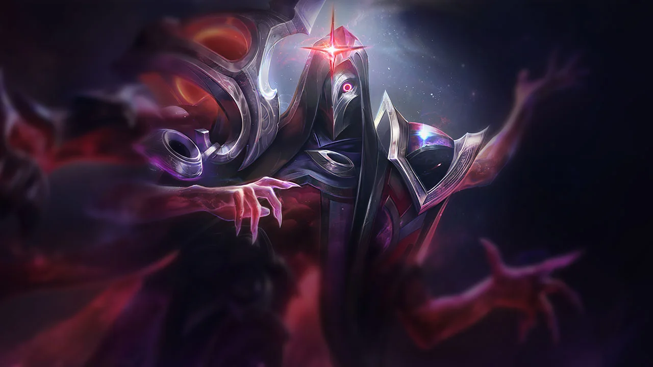 Dark Cosmic Erasure Jhin splash art