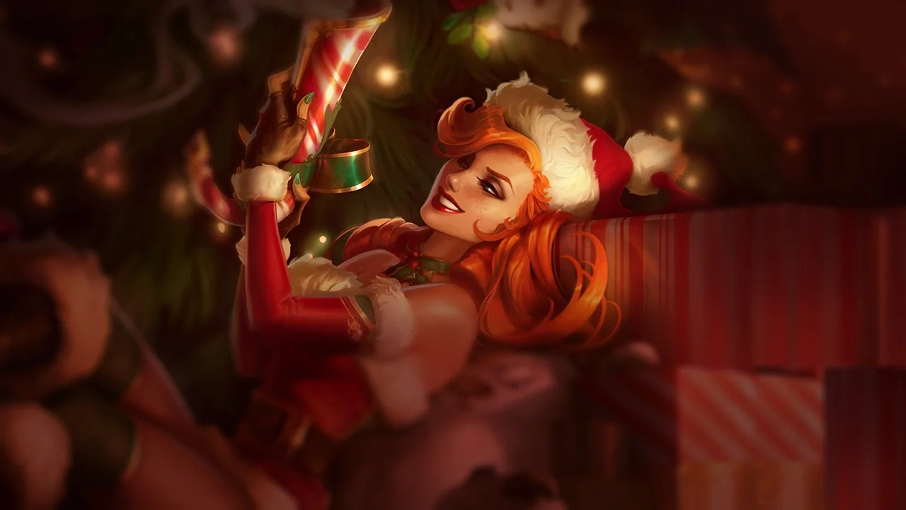 Candy Cane Miss Fortune splash art