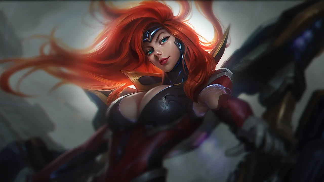 Gun Goddess Miss Fortune splash art