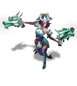 Porcelain Miss Fortune Turquoise chroma