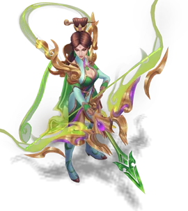 Lunar Empress Ashe Emerald chroma