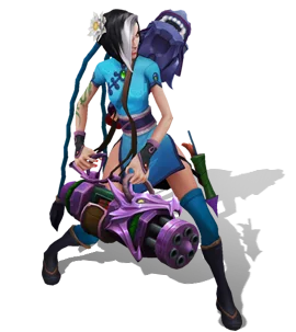 Firecracker Jinx Aquamarine chroma