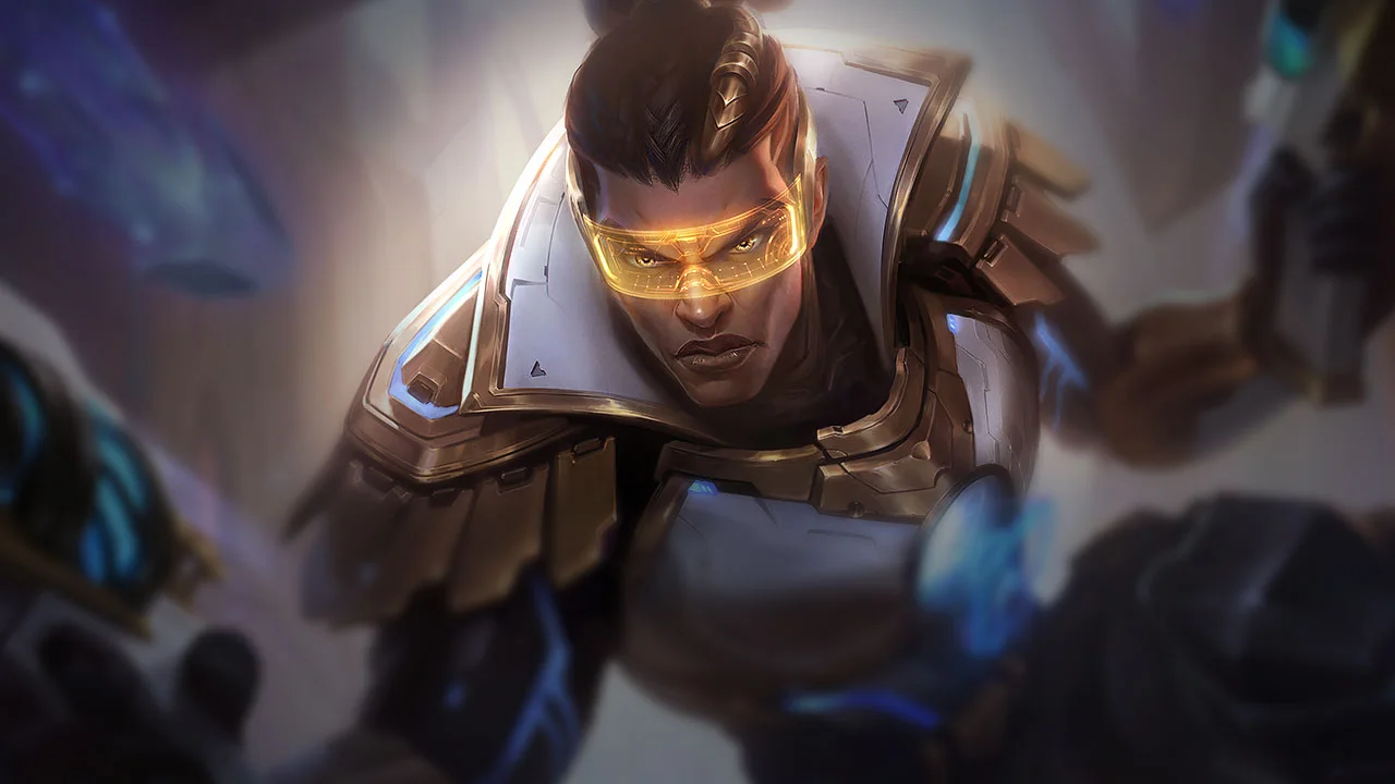 Prestige Pulsefire Lucian splash art