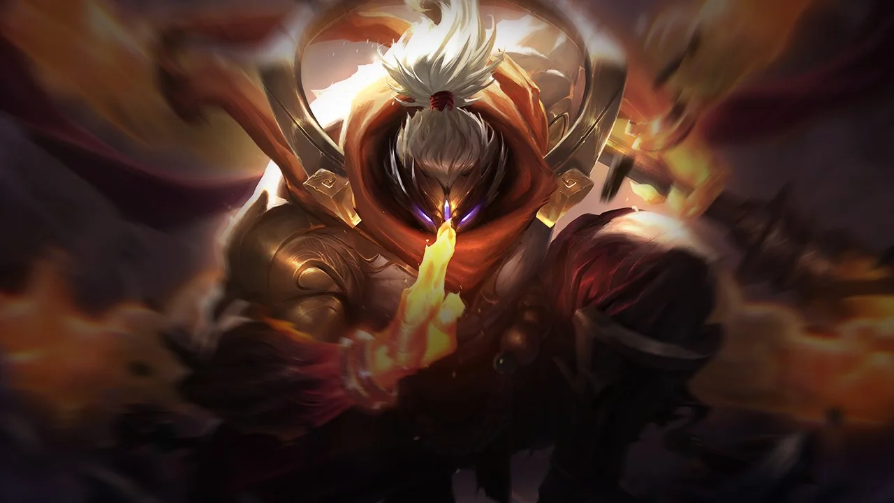 God Staff Jax splash art