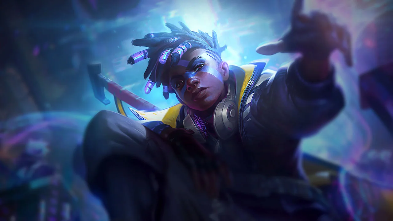 True Damage Ekko splash art