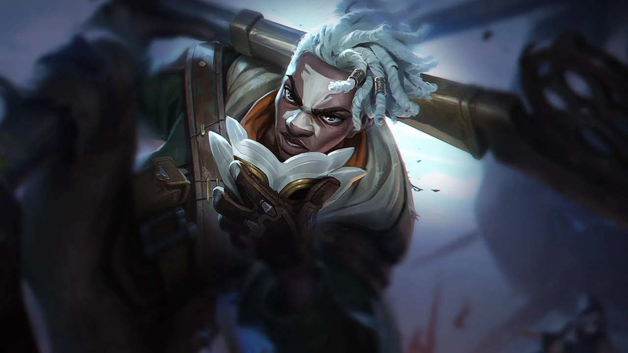 Arcane Firelight Ekko splash art