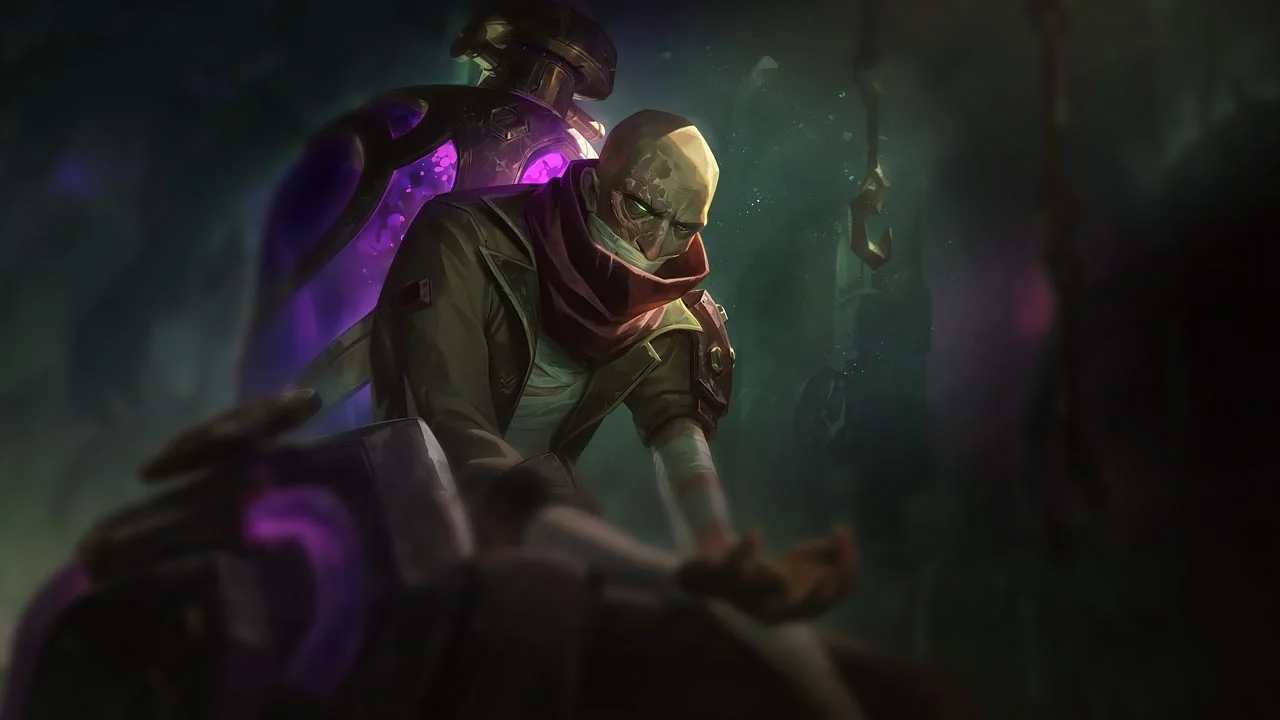Arcane Shimmer Lab Singed splash art