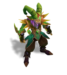 Arcanist Shaco Emerald chroma