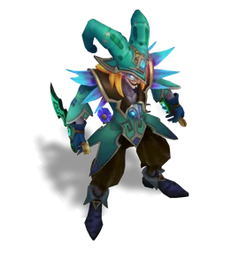 Arcanist Shaco Turquoise chroma