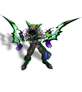 Soul Fighter Shaco Emerald chroma
