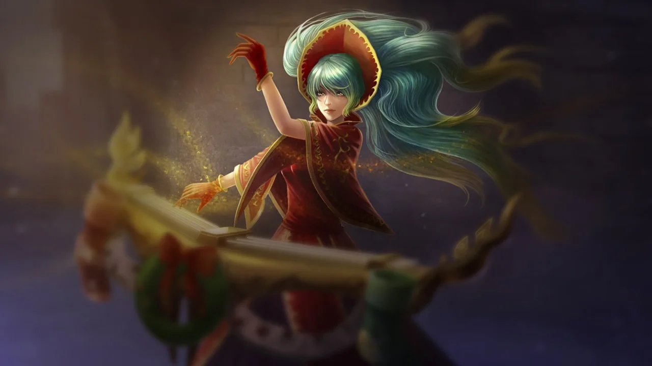 Silent Night Sona splash art