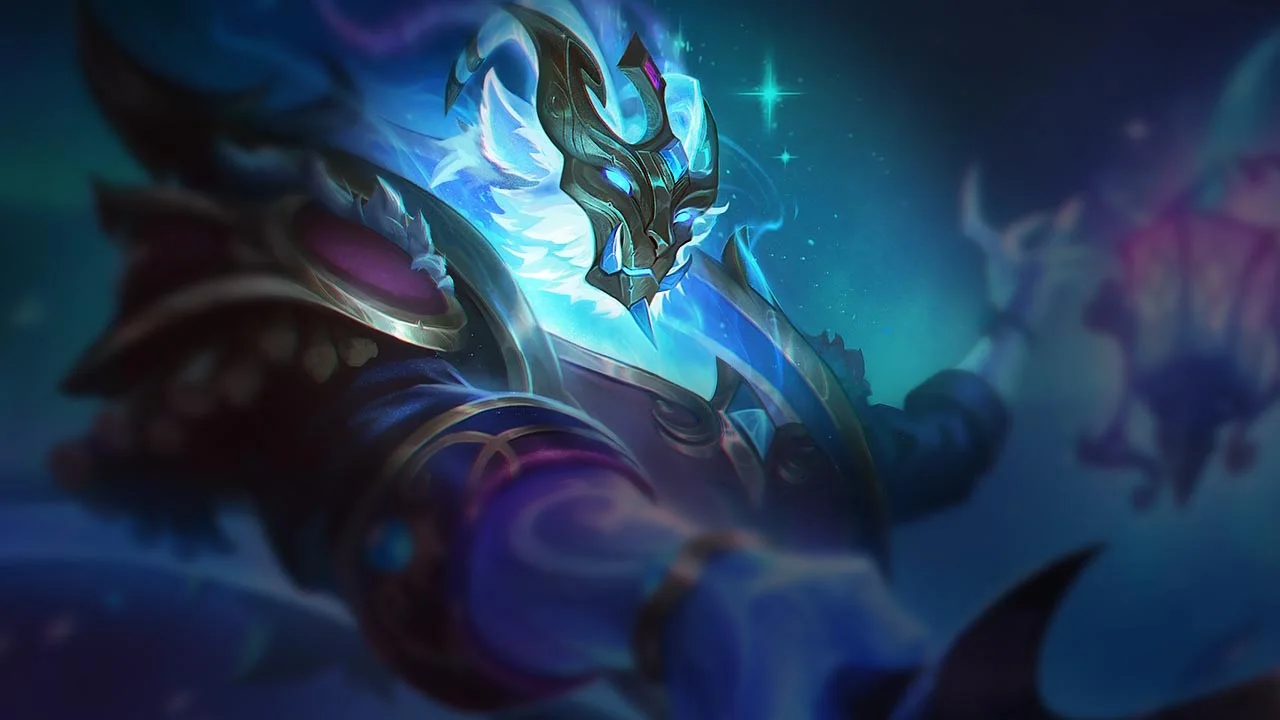 Winterblessed Thresh splash art
