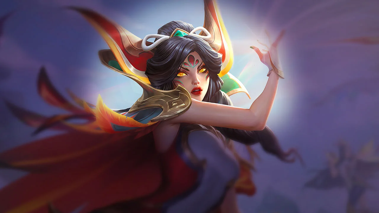 Brave Phoenix Xayah splash art