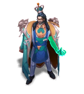Fried Chicken King Turquoise chroma