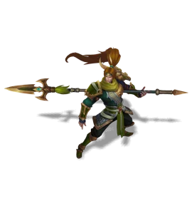 Warring Kingdoms Xin Zhao Peridot chroma