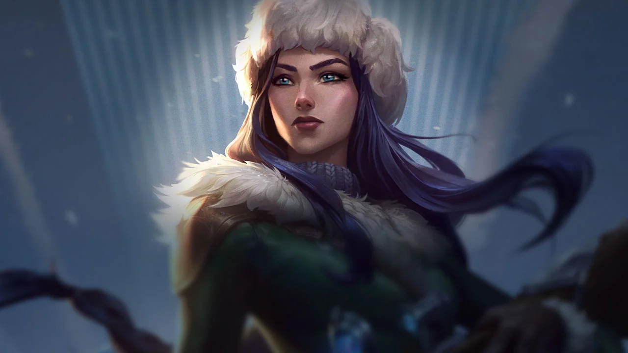 Arctic Warfare Caitlyn splash art