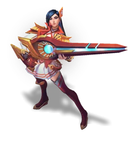 Battle Academia Caitlyn Ruby chroma