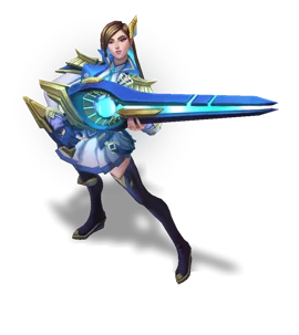 Battle Academia Caitlyn Sapphire chroma