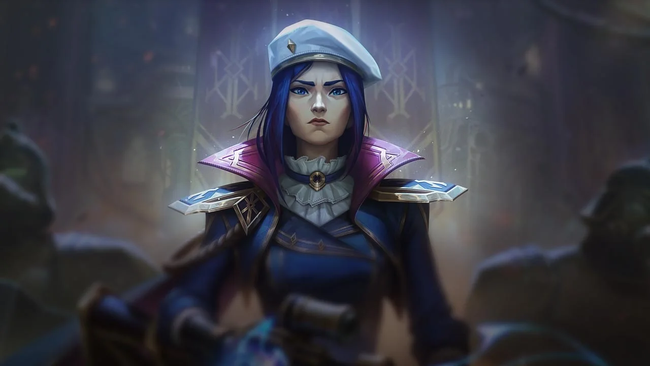 Arcane Commander Caitlyn splash art