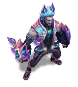 Battle Wolf Sylas Rose Quartz chroma