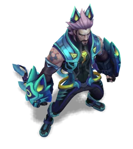 Battle Wolf Sylas Turquoise chroma