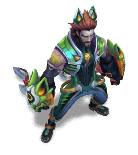 Battle Wolf Sylas Emerald chroma