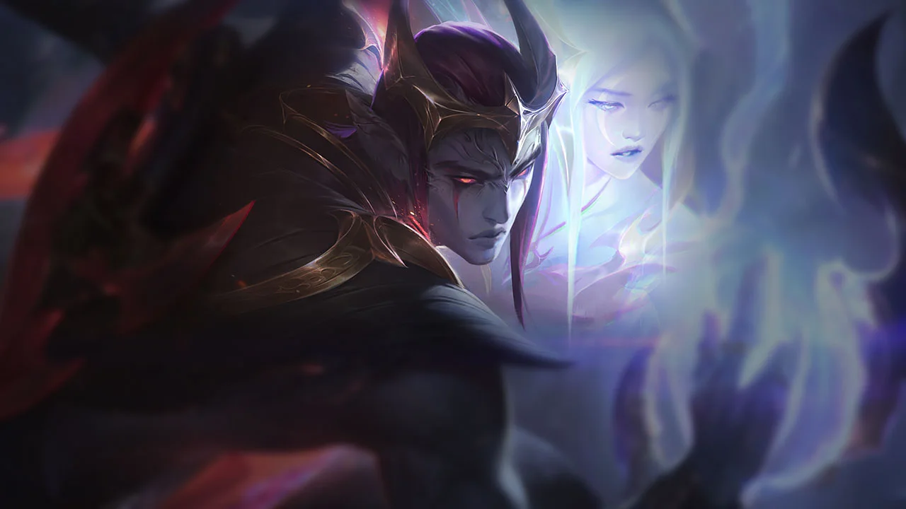 Nightbringer Aphelios splash art