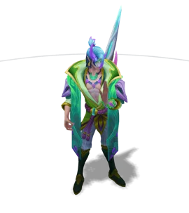 Spirit Blossom Aphelios Emerald chroma
