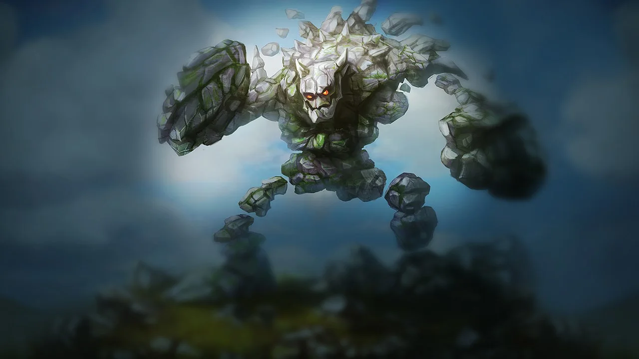 Marble Malphite splash art