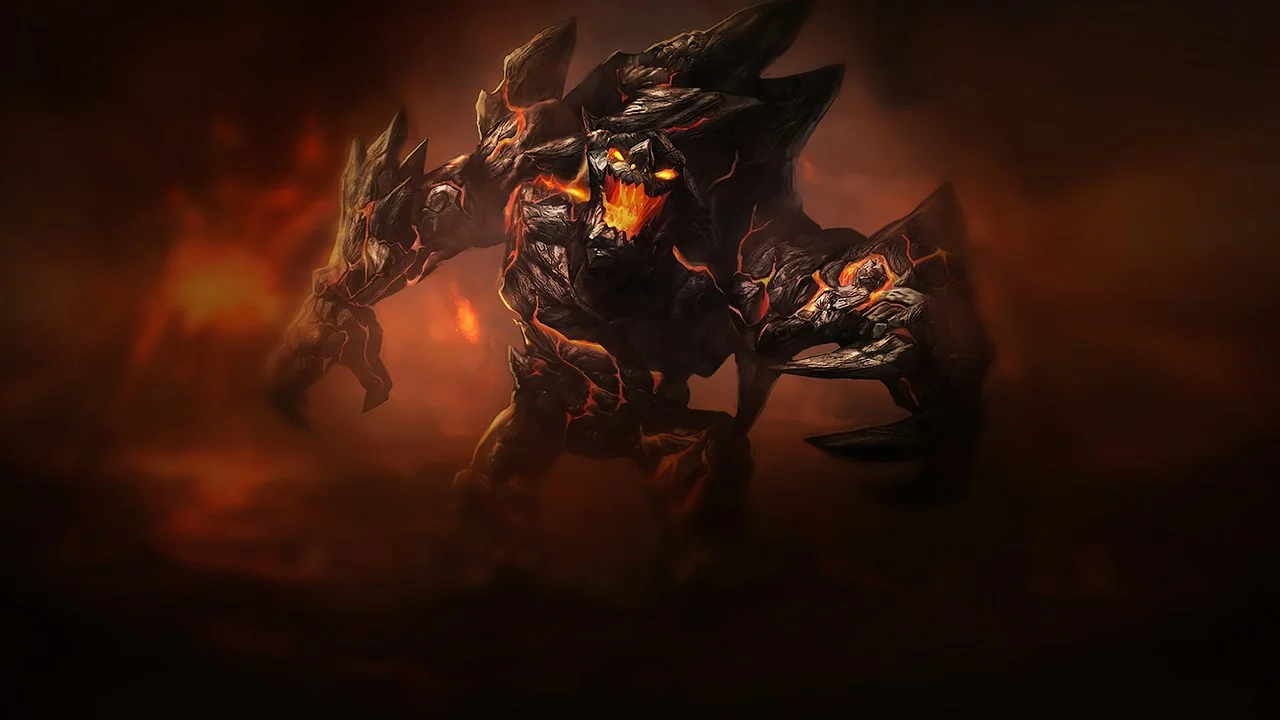 Obsidian Malphite splash art