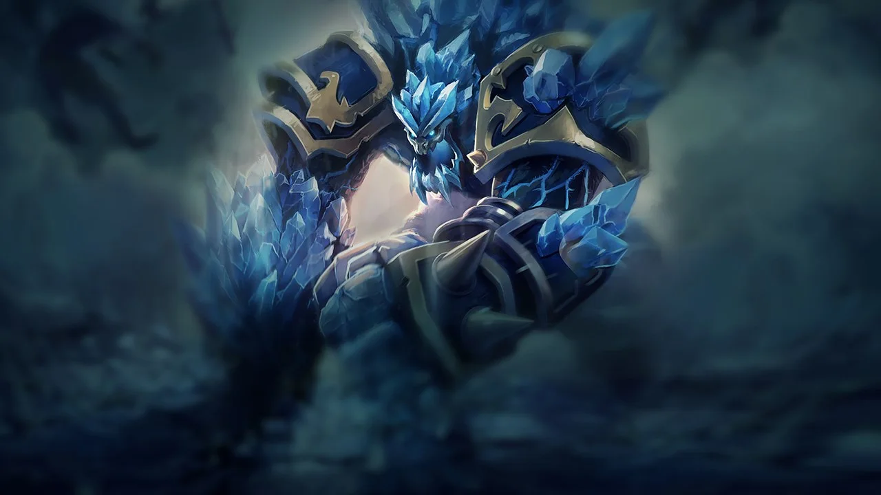 Glacial Malphite splash art