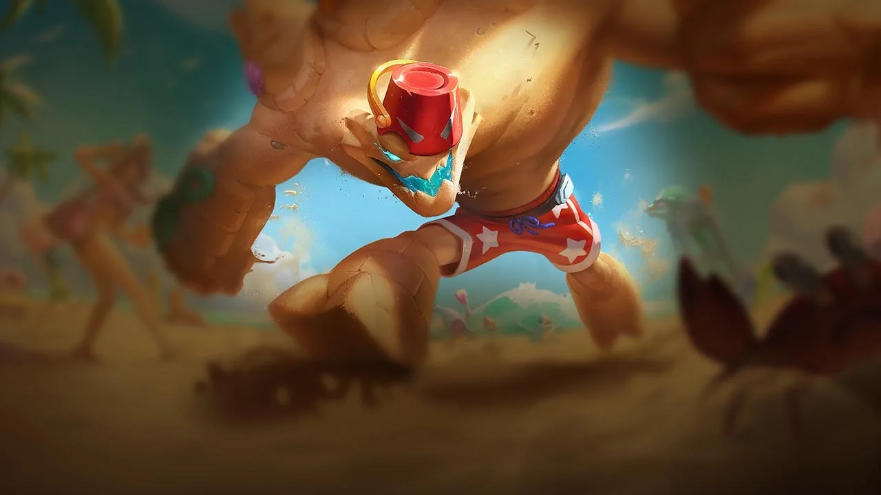Pool Party Malphite splash art