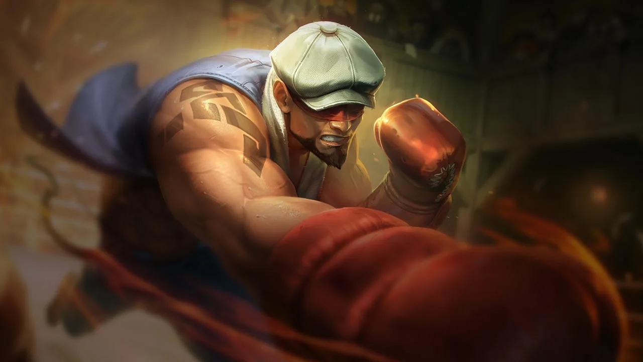 Knockout Lee Sin splash art