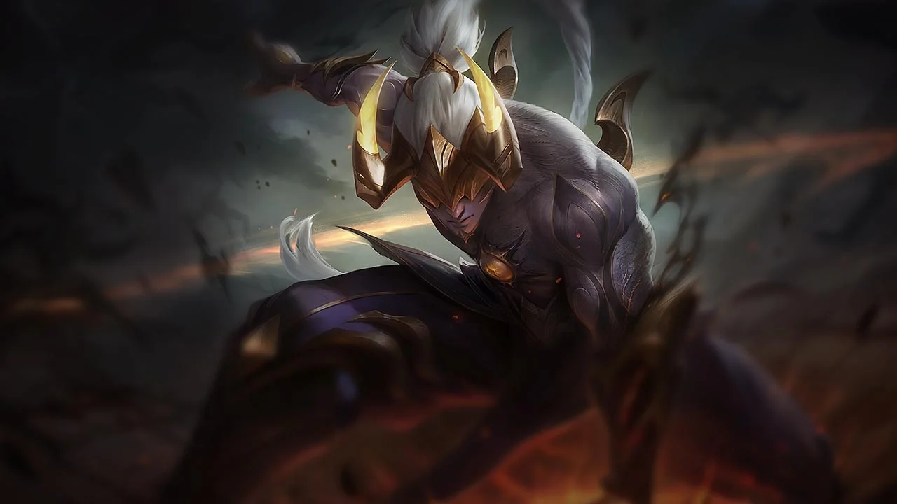 Prestige Nightbringer Lee Sin splash art