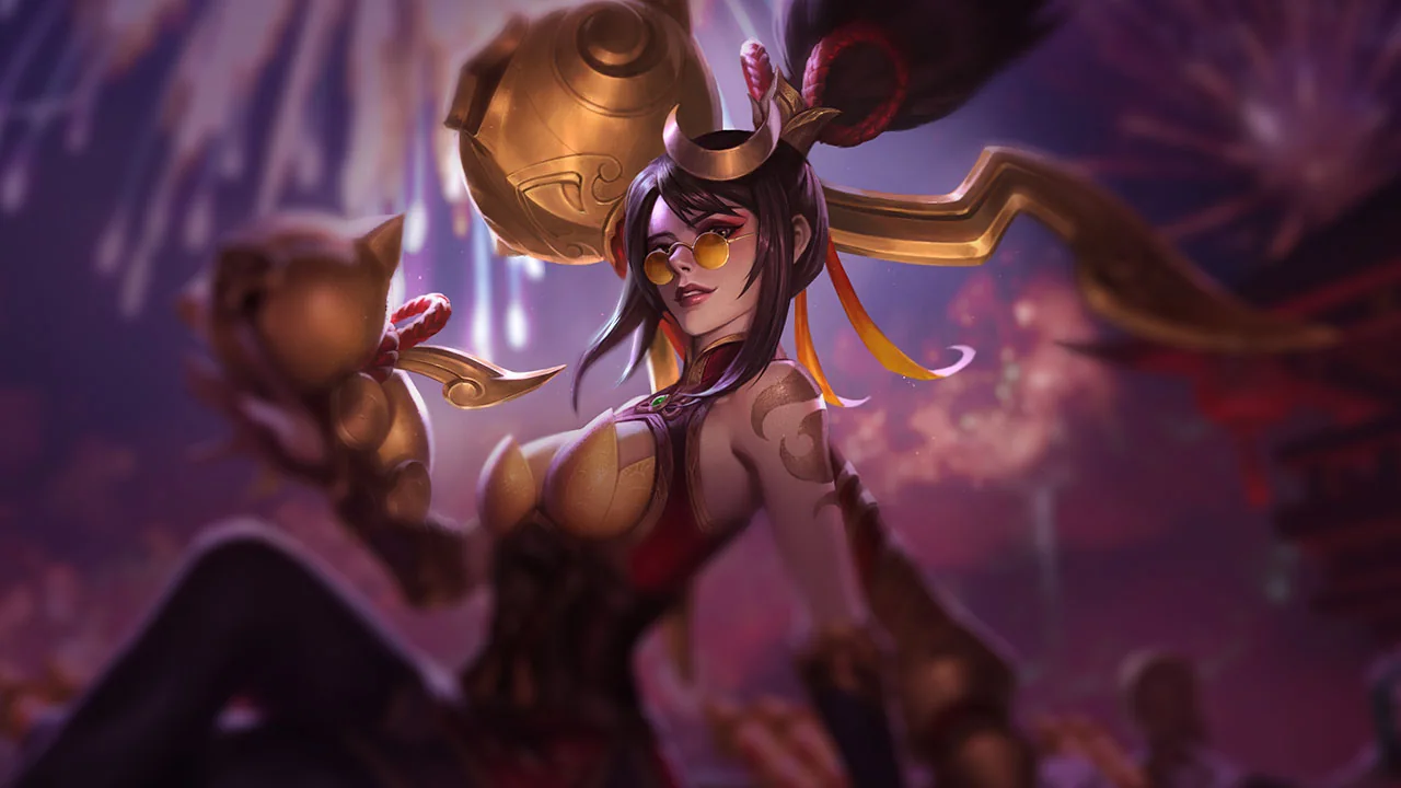 Firecracker Vayne splash art